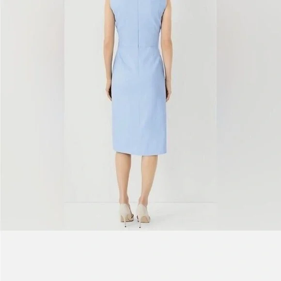 Ann Taylor Tie Waist linen Sheath Dress - Picture 3 of 4